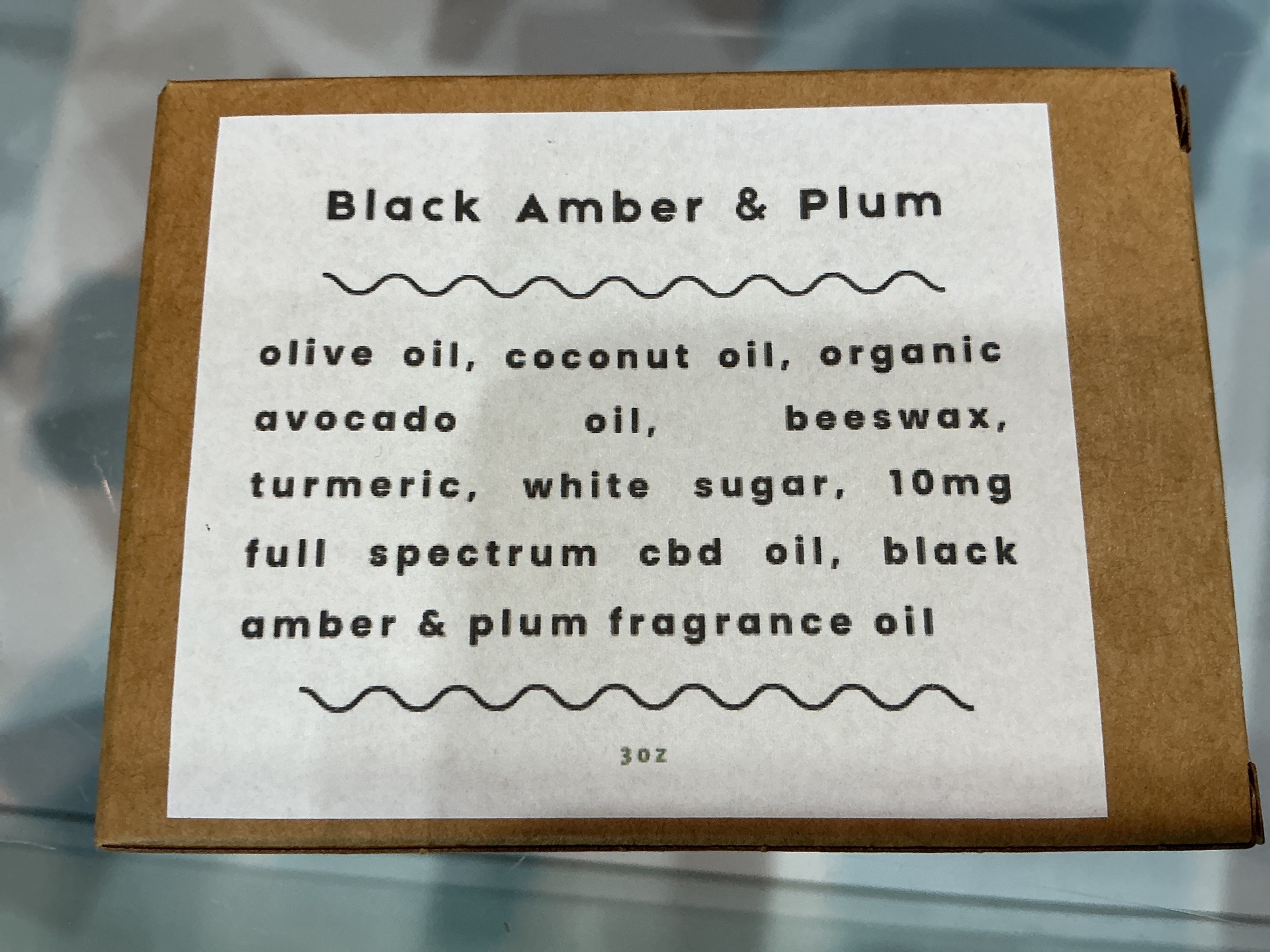 C.R. CBD Infused Soap / Black Amber & Plum